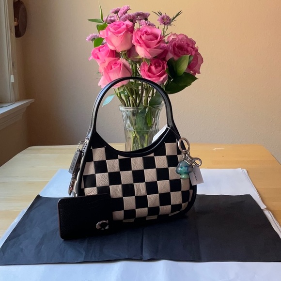 ๐ค๐๐ค COACH COACHTOPIA ERGO SHOULDER BAG WITH CHECKERBOARD PRINT ๐ค๐๐ค NWT - Picture 9 of 16